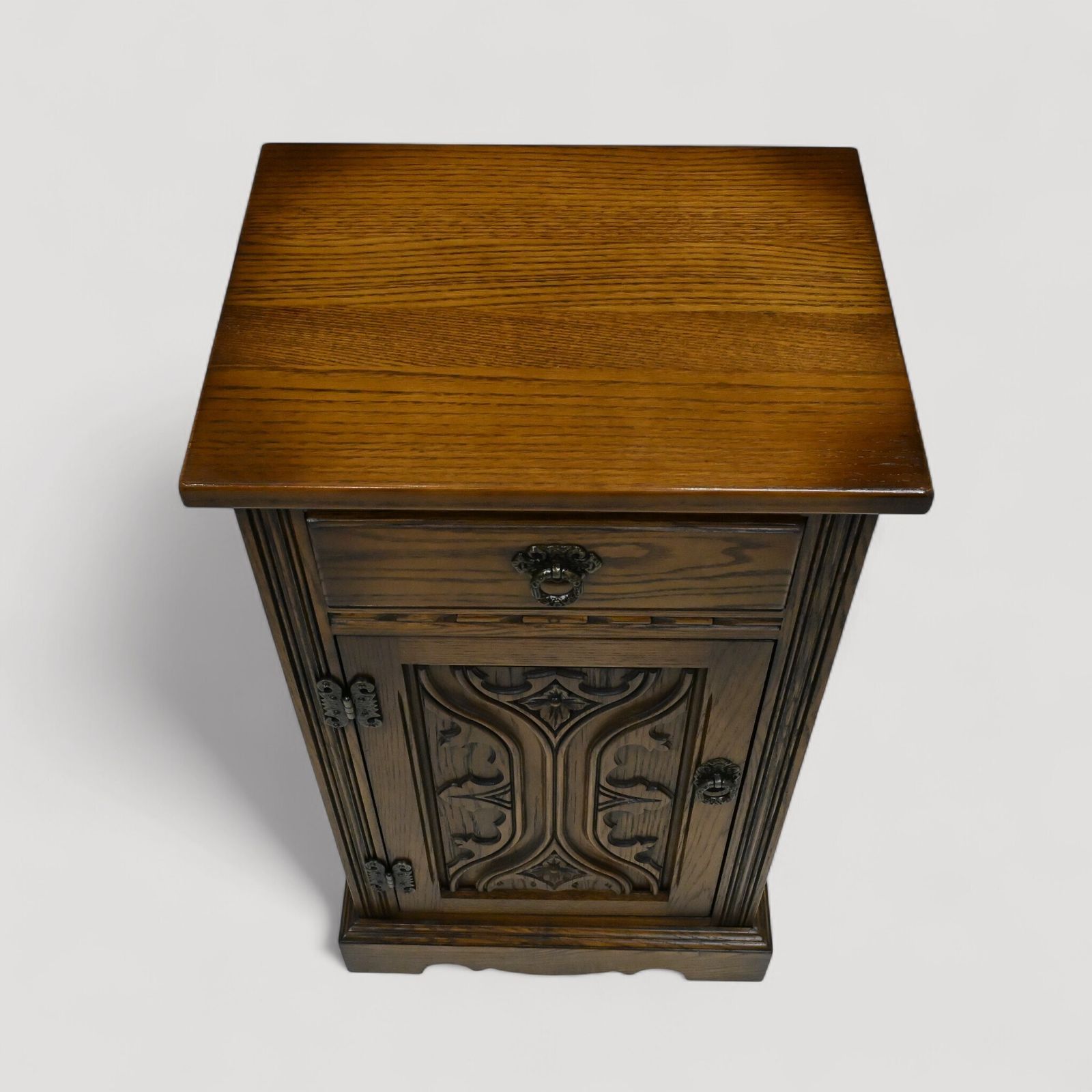 Old Charm Pedestal Cabinet Drawer Light Oak Free Delivery photo furniture