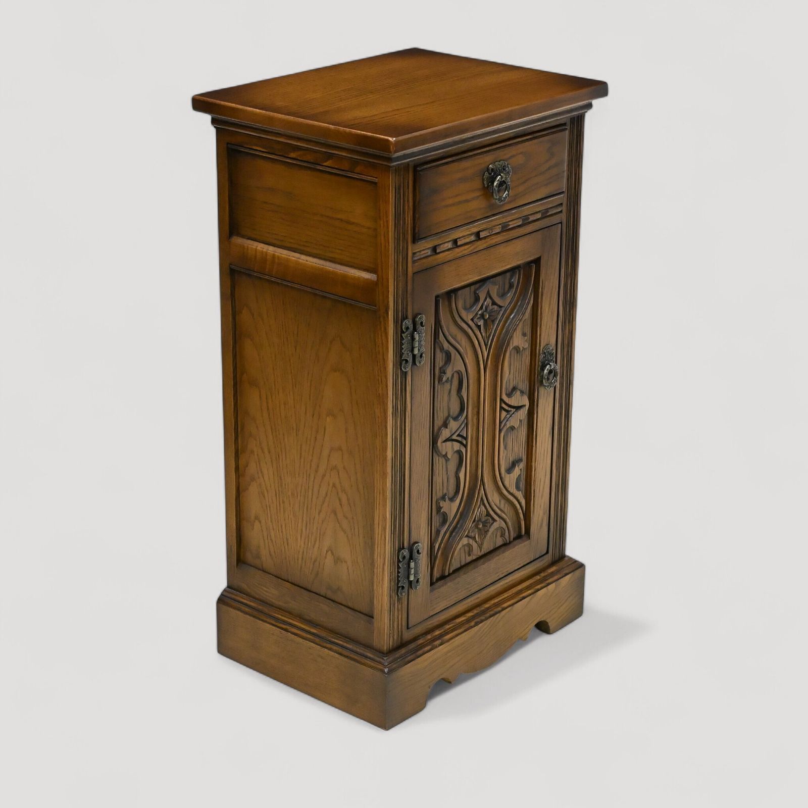 Old Charm Pedestal Cabinet Drawer Light Oak Free Delivery photo buy
