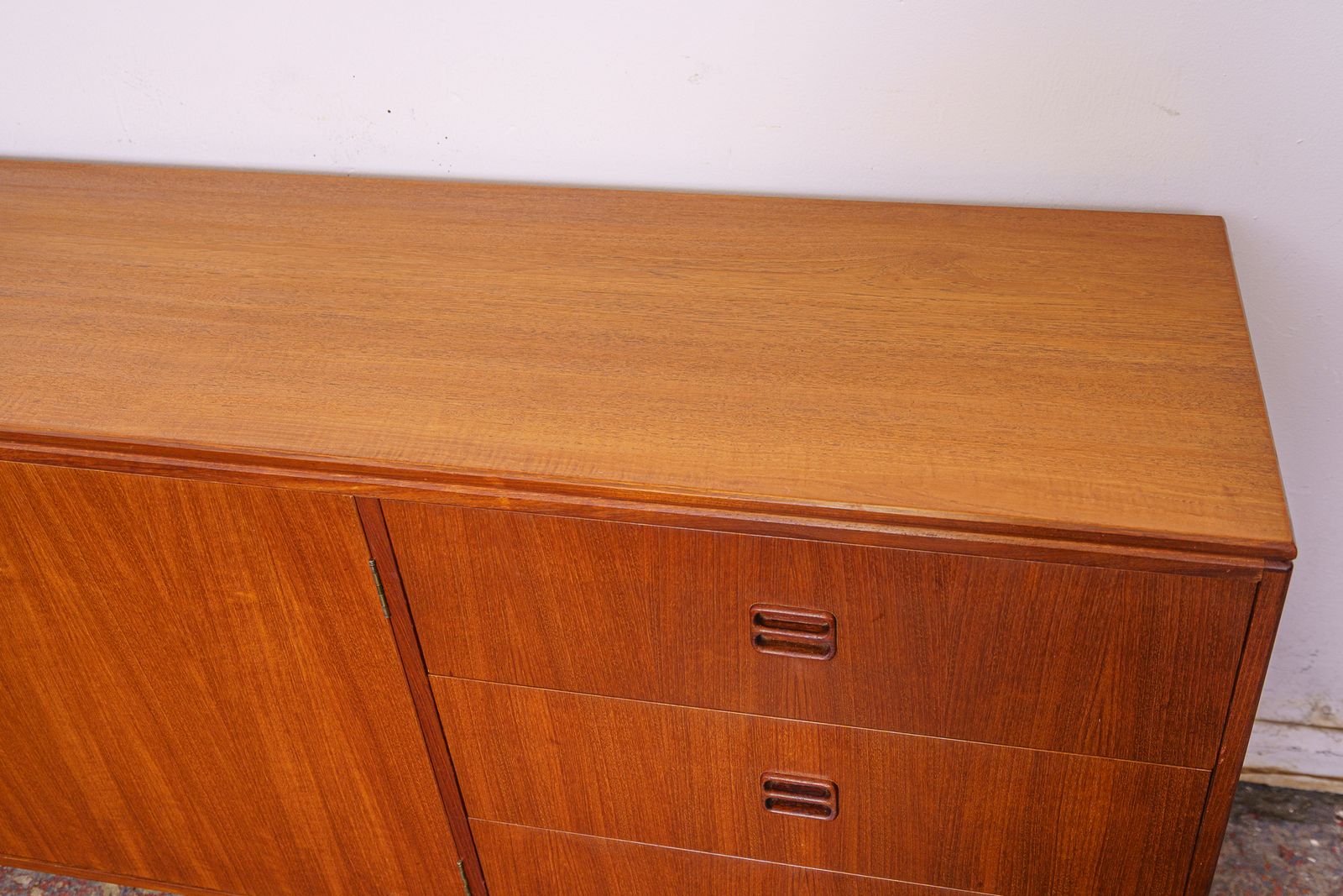 Furniture Danish Mid Century Teak Sideboard By Aejm Mobler photo