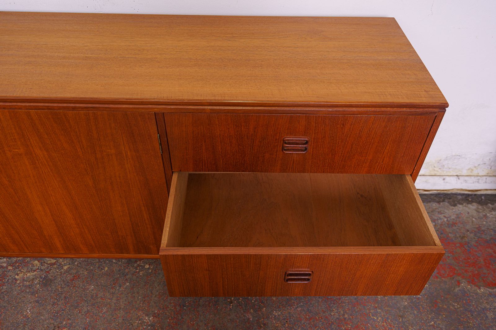 1200.0 Danish Mid Century Teak Sideboard By Aejm Mobler photo