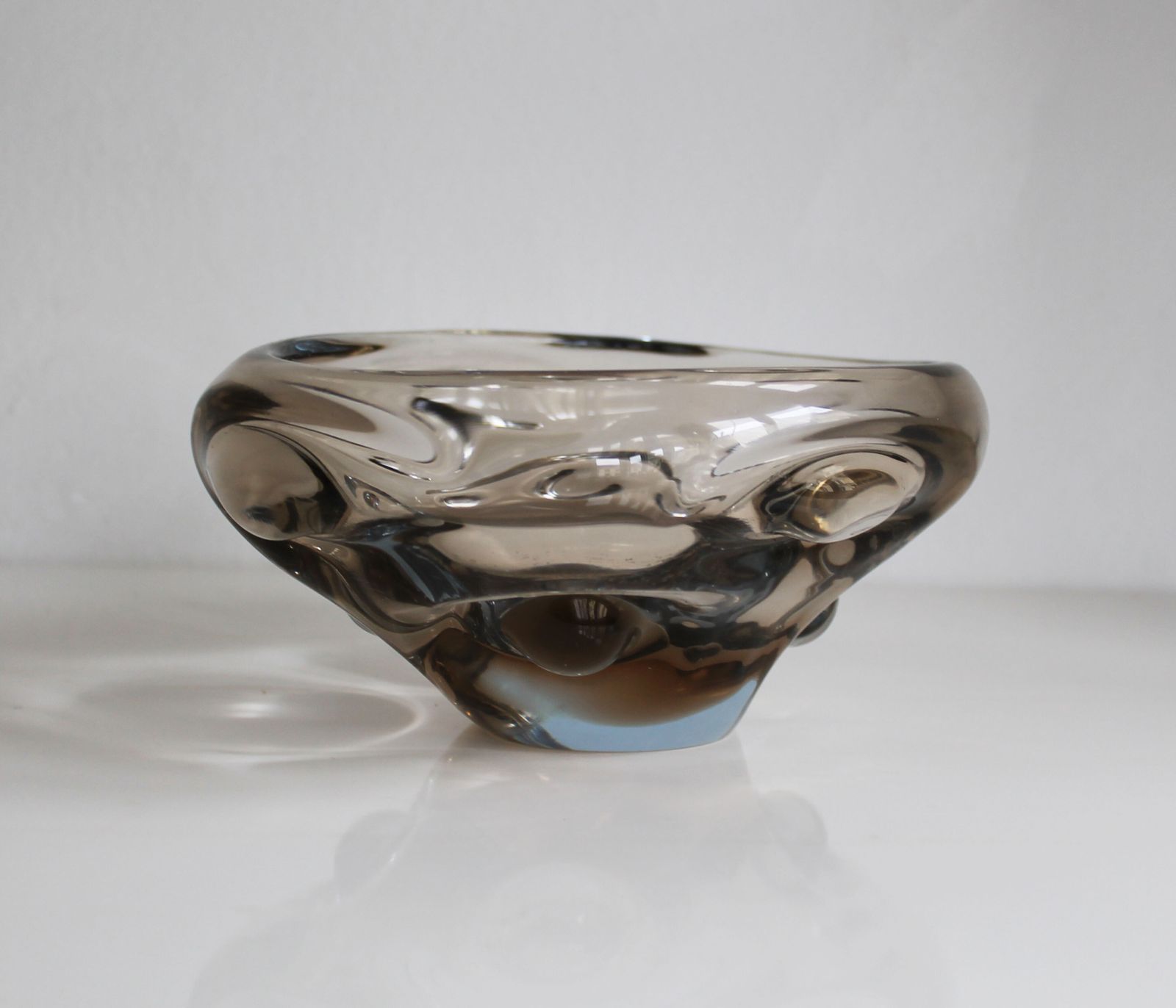 Art Glass Bowl By Jan Berenek – Pattern 5954 (1959), Skrdlovice photo for sale