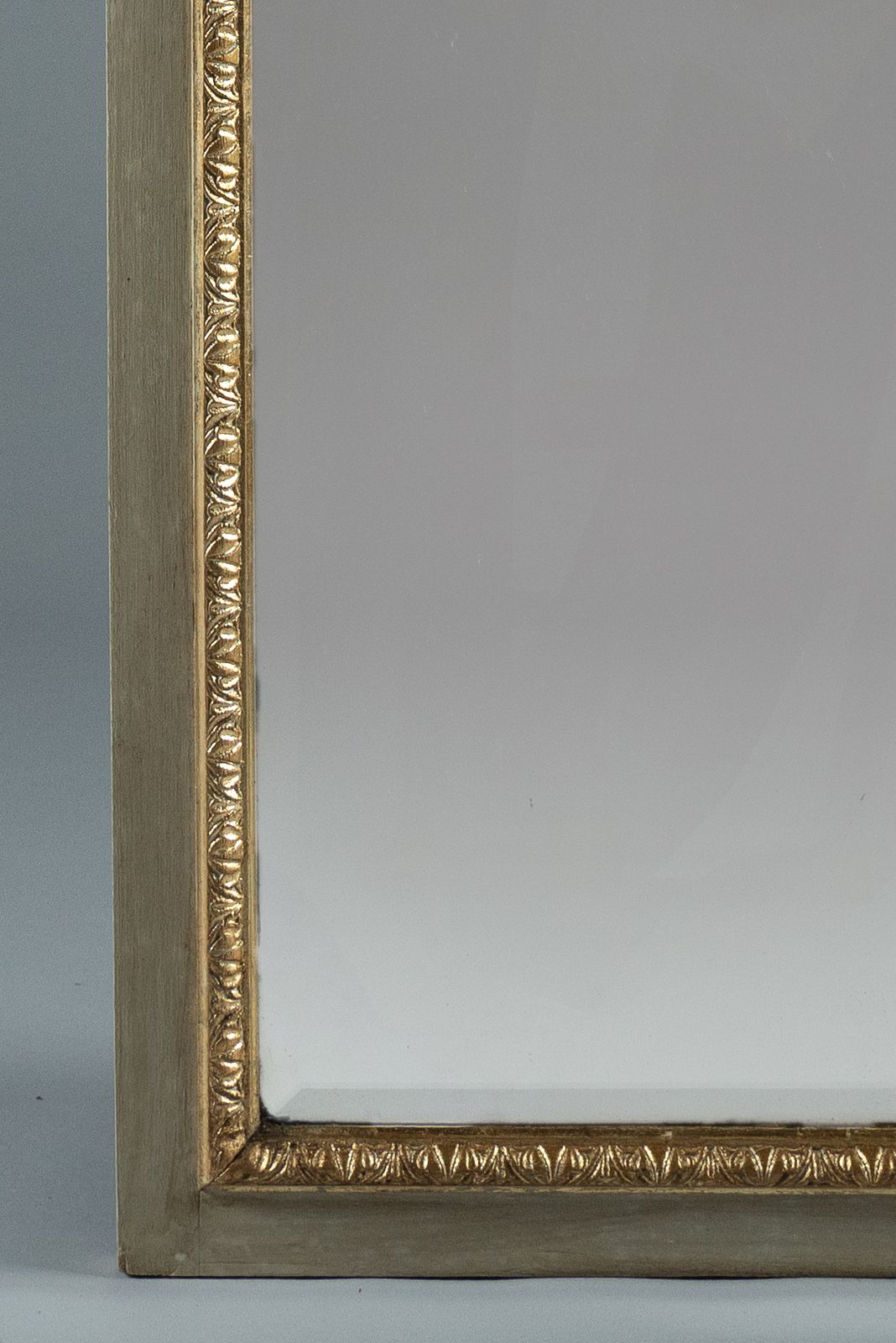 19th Century Victorian English Painted And Parcel   Gilt Overmantle Mirror photo 1195.0