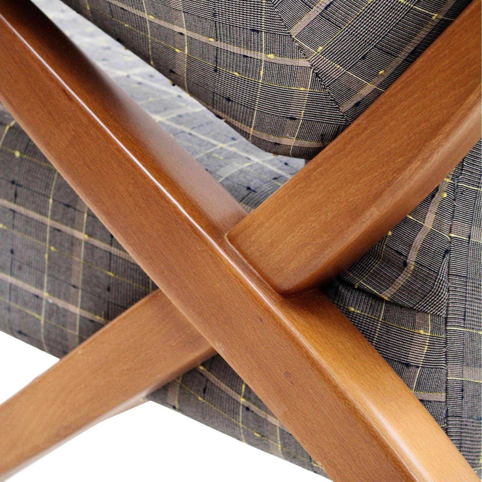 Mid Century Franco Albini Fiorenza Graphite Blue Wool Ash Italian 1950 Armchair photo buy