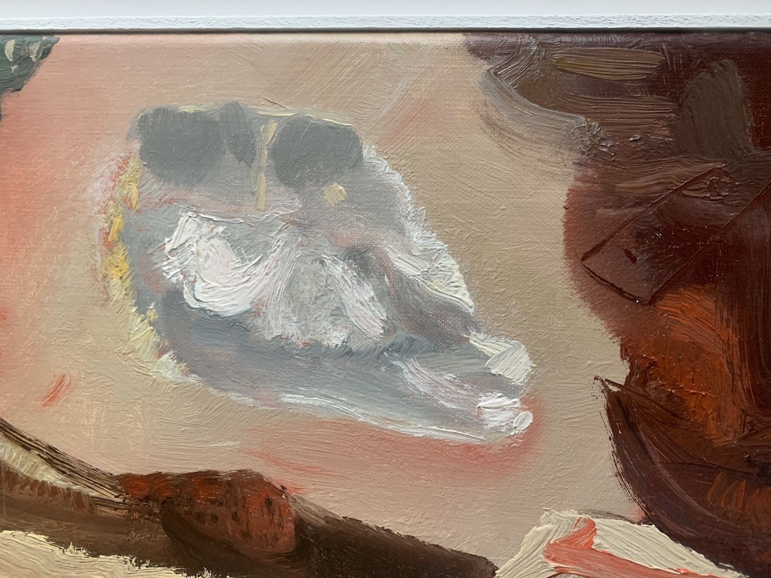 Maurice Cockrill Original Oil On Canvas Abstract Landscape Painting River Camal 1990s photo 1850.0