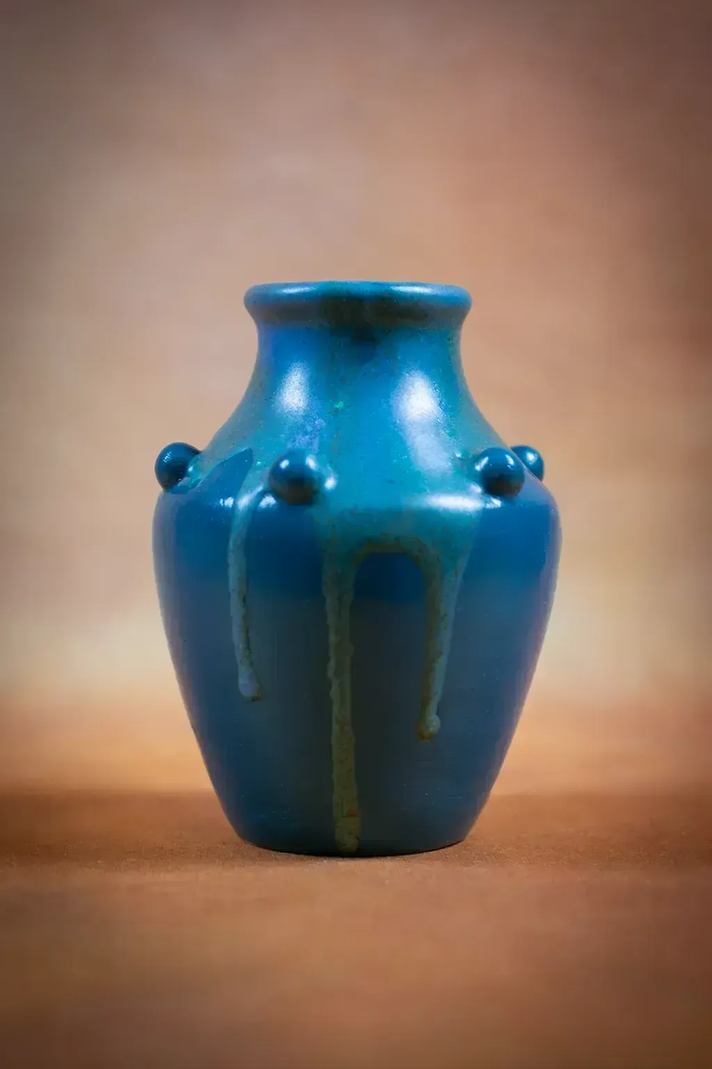 Petit vase en grès à glaçure, par Léon Pointu photo for sale