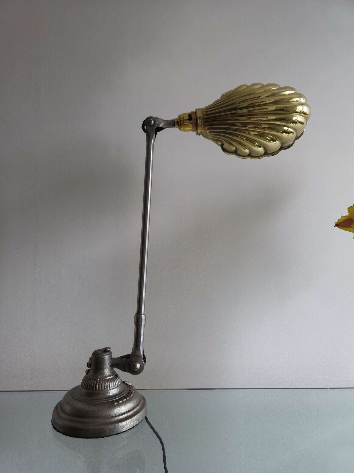 20th Century Industrial Dugdills Table Lamp With Scallop Shade photo 460.0