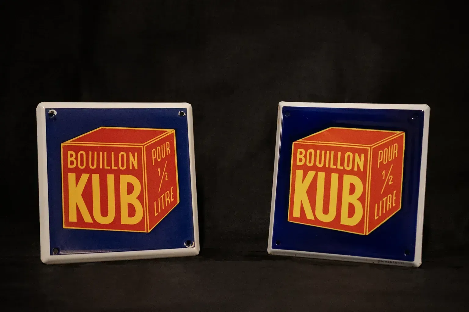 Plaque émaillée publicitaire « Kub Bouillon », années 1950 photo buy