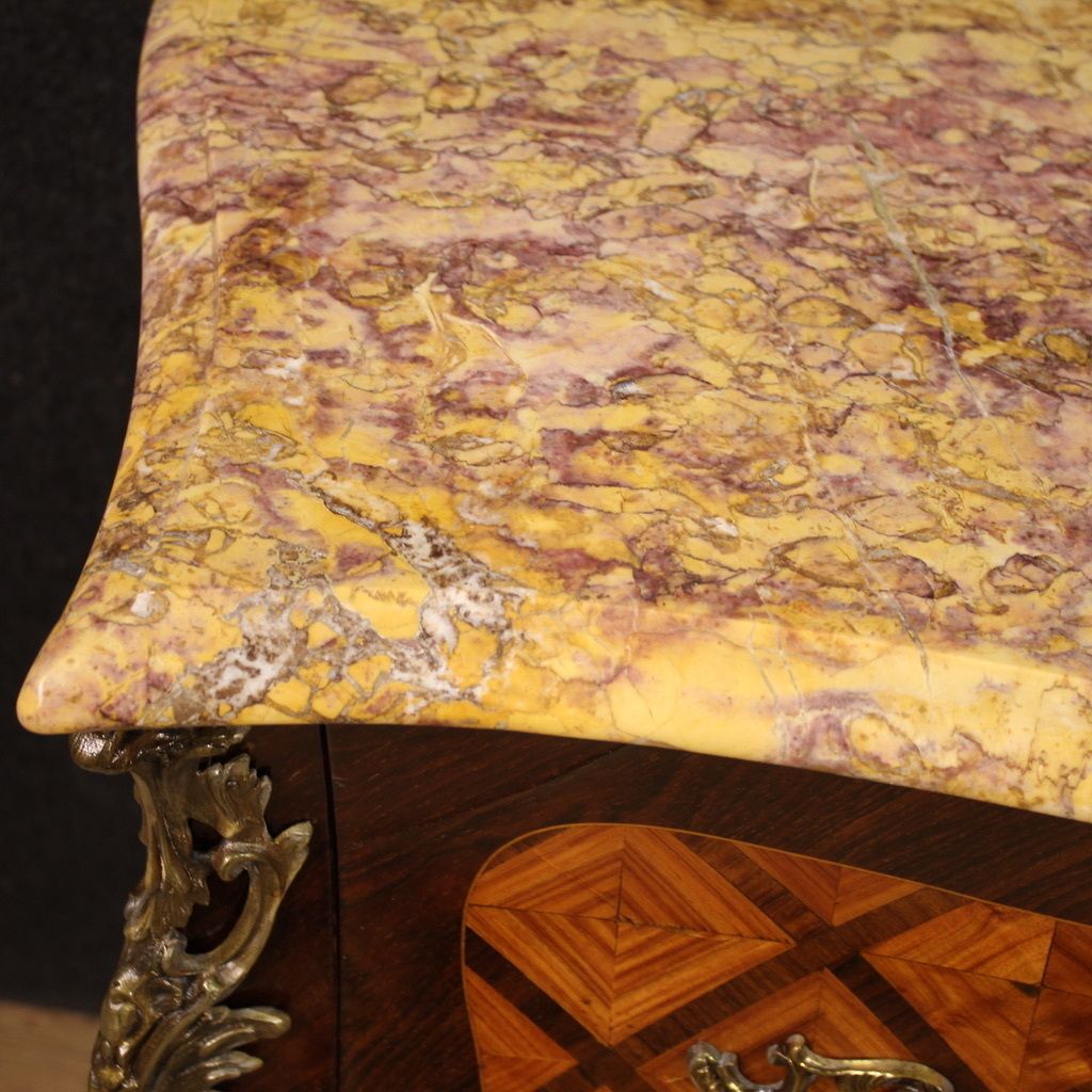 photo furniture 20th Century French Louis XV Style Inlaid Commode