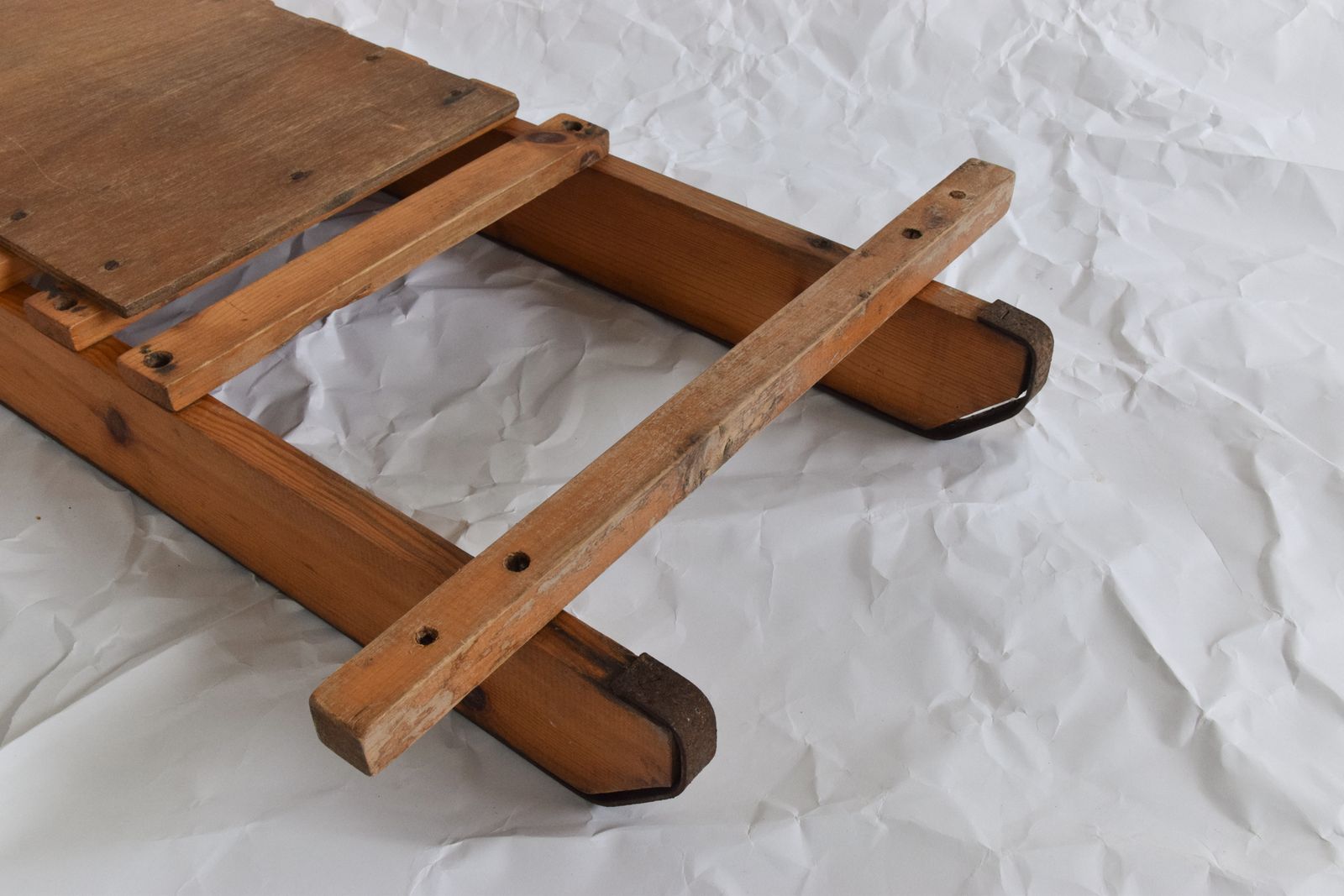 Vintage Wooden Slatted Sledge / Sleigh photo buy