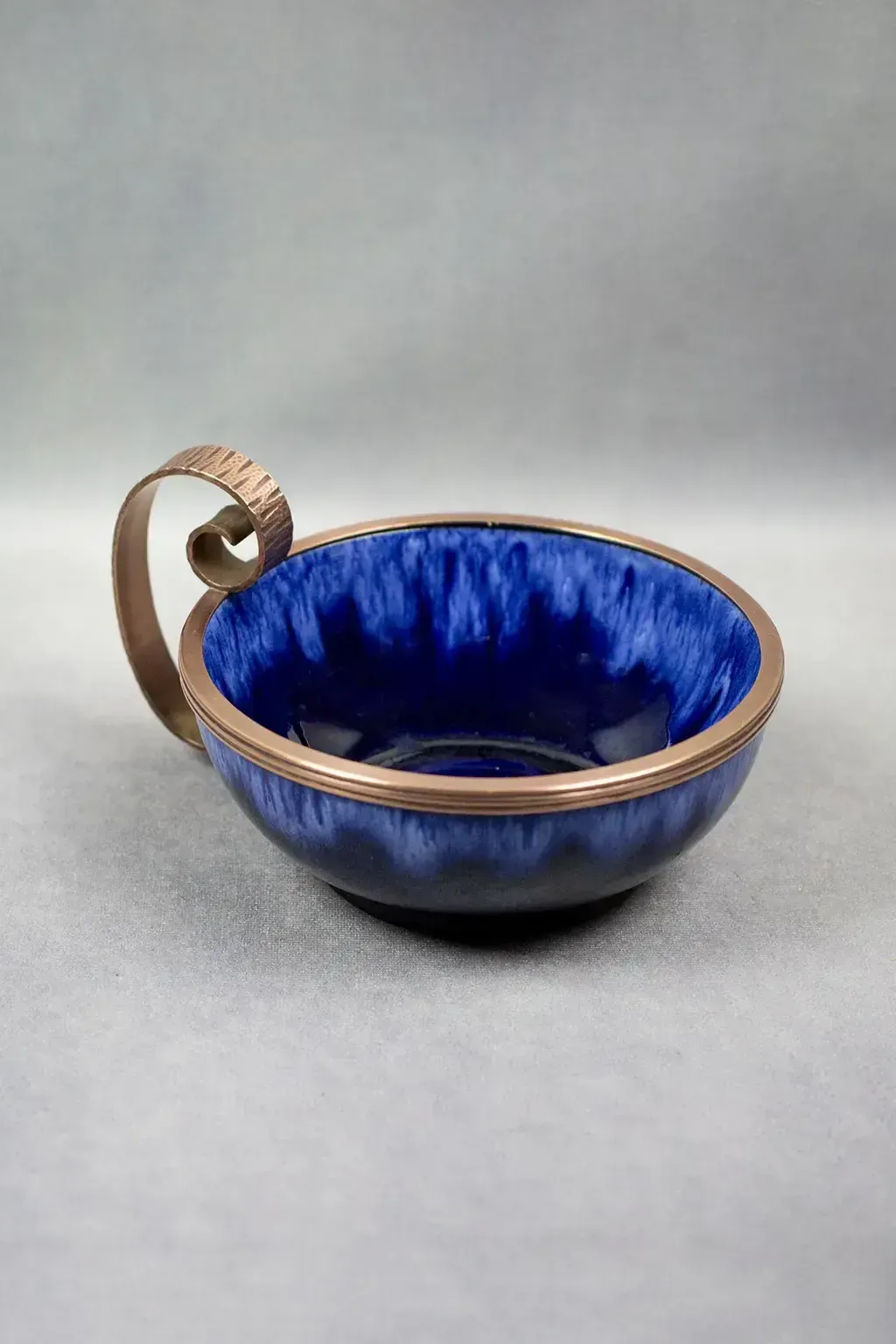 Art Nouveau “Marquise De Sévigné” Bowl By André Villien – Enameled Earthenware And Wrought Iron, Circa 1910 photo furniture