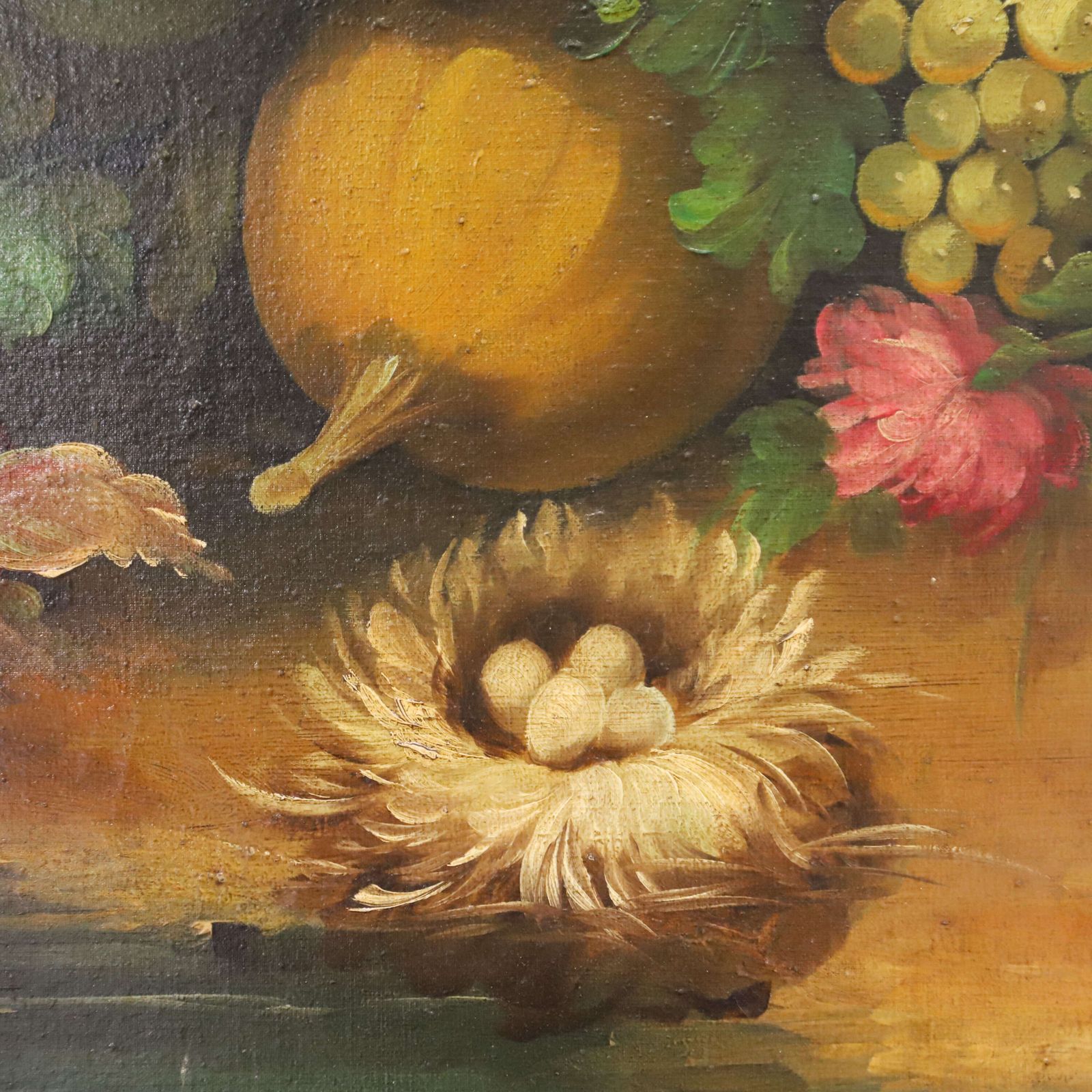 20th Century Italian Oil On Canvas Still Life Painting Of Fruit photo Art