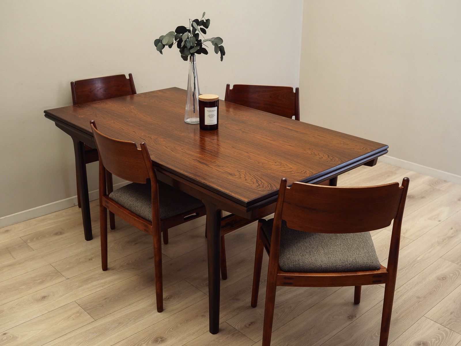 Vintage Tafel, Deens Design, Jaren 1960, Ontwerper: Henning Kjaernulf, Fabrikant: Vejle Stole & Møbelfabrik photo for sale