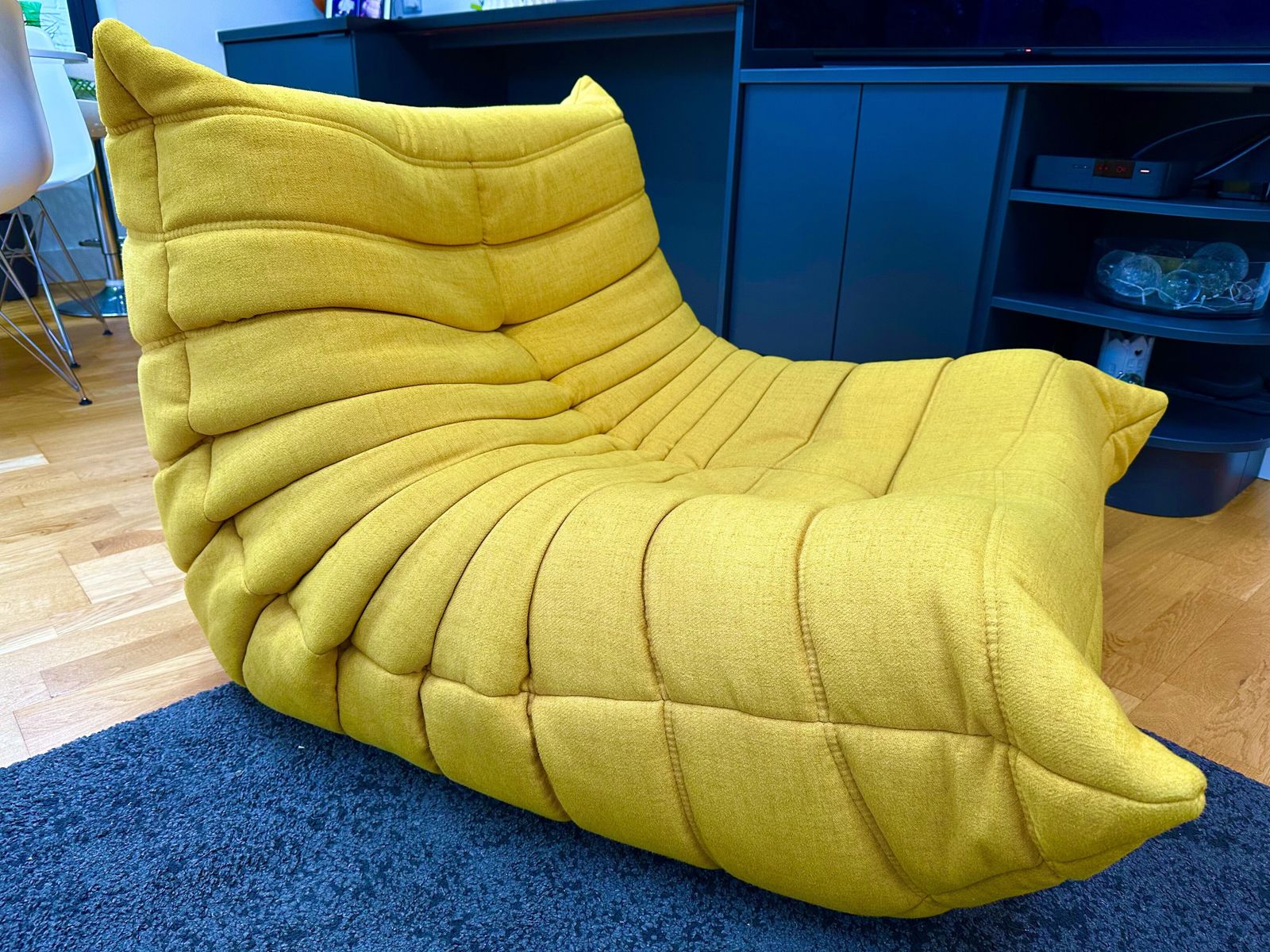 Ligne Roset Togo Fireside Chair + Footstool By Michel Ducaroy Immaculate photo vinterior
