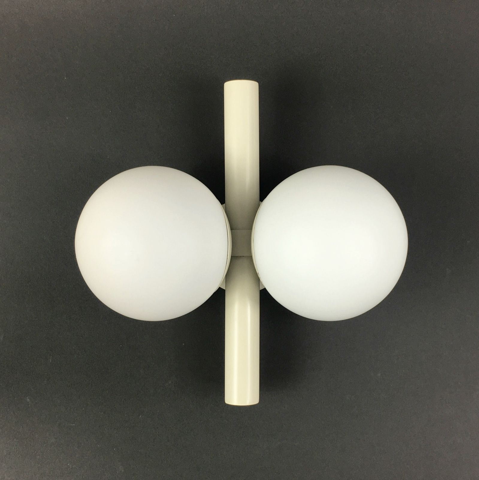 Mid Century Space Age Opaline Glass Wall Lamp From Kaiser Leuchten, Germany, 1960s photo furniture