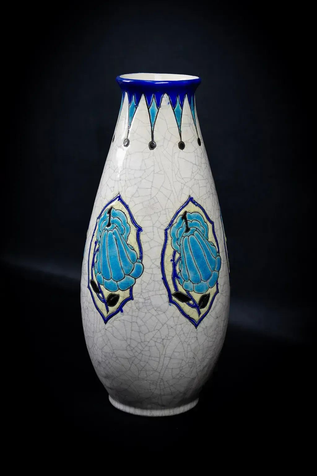 Vase en faïence à glaçure craquelée, Keramis pour La Maîtrise, par Maurice Dufrêne photo 900.0