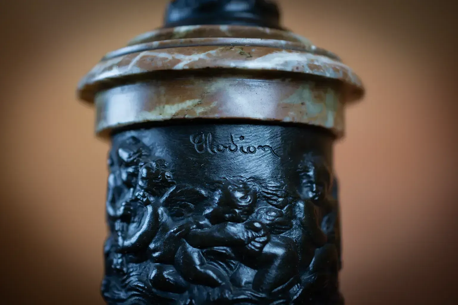 photo furniture Allegorical Sculptures Of Mercury And Abundance Inspired By Jean De Bologne And Clodion