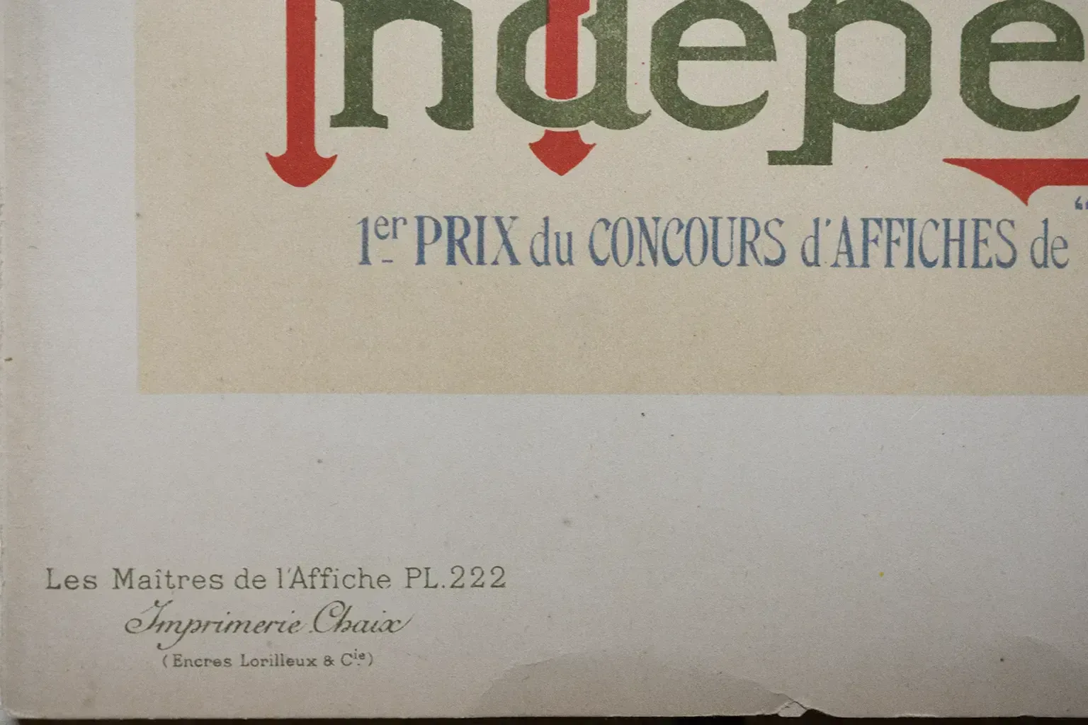 Vintage Poster For "L'éclair Independent Political Journal" By H. Thomas – Les Maîtres De L'affiche photo Art
