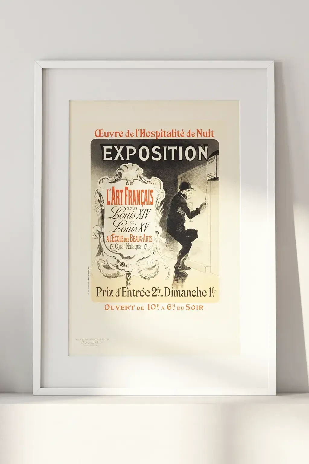 Affiche voor de "Tentoonstelling van Franse Kunst" – Jules Chéret, Les Maîtres De L'affiche Pl.137, 1898 photo buy