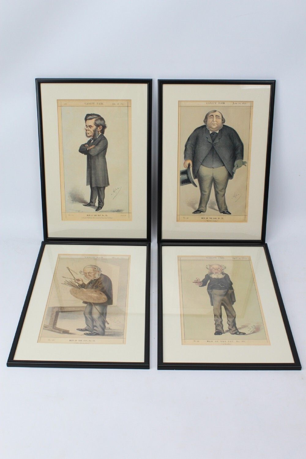 Set 4 Antique Vanity Fair Spy Prints Men Of The Day