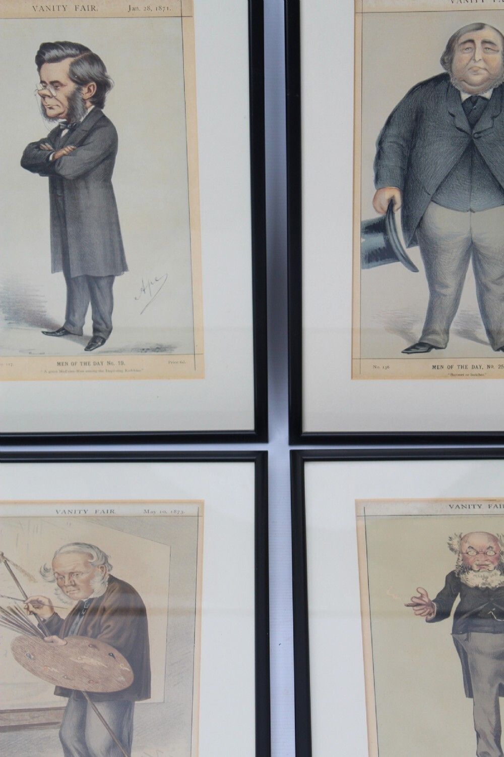 Set 4 Antique Vanity Fair Spy Prints Men Of The Day photo furniture