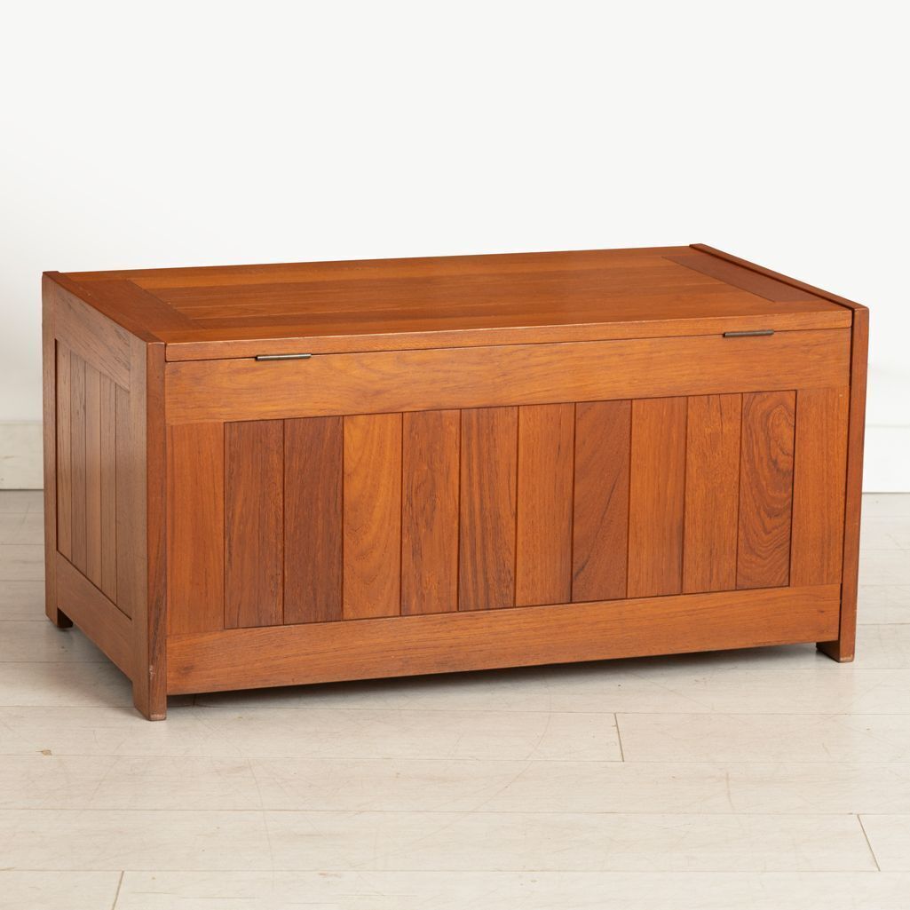 Teak Toy Box By O. Schjoll & B.K. Handest For Randers, Denmark C.1960 photo for sale