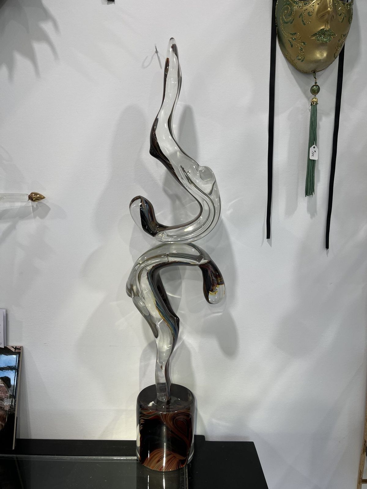Giant Acrobats (Gymnasts) Statue Made Of Murano Glass photo for sale