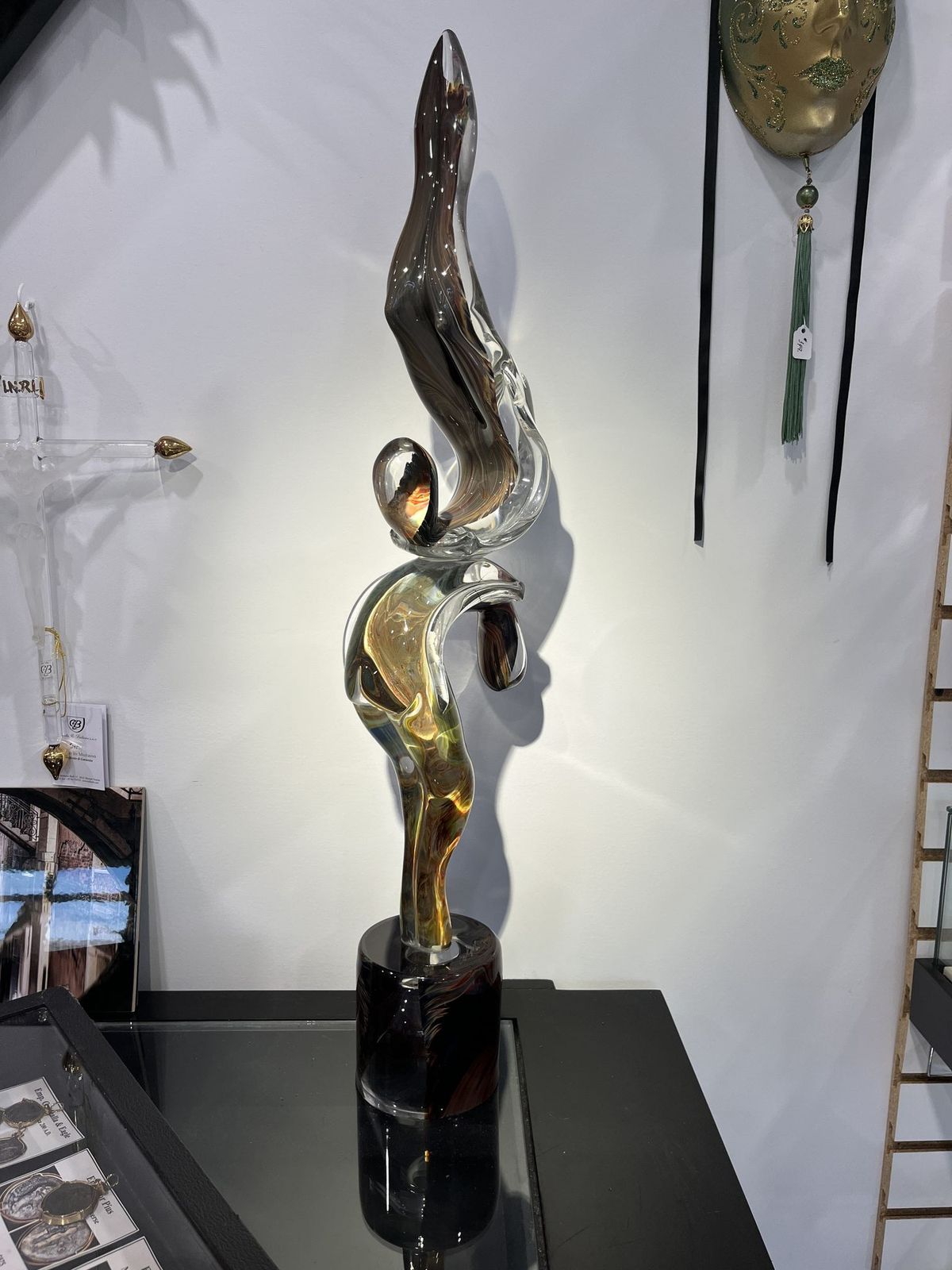 Giant Acrobats (Gymnasts) Statue Made Of Murano Glass photo buy