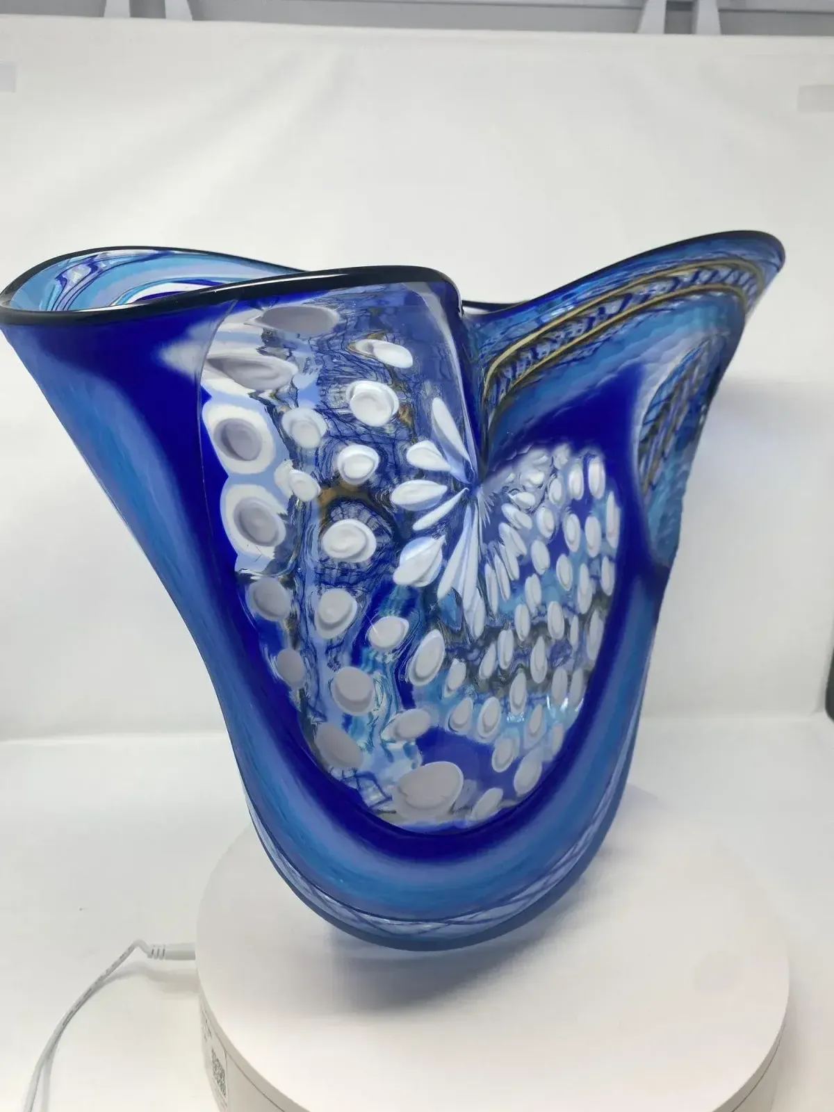 One Of A Kind Murano Glass Vase "Carnevale" By Schiavon photo 8920.0