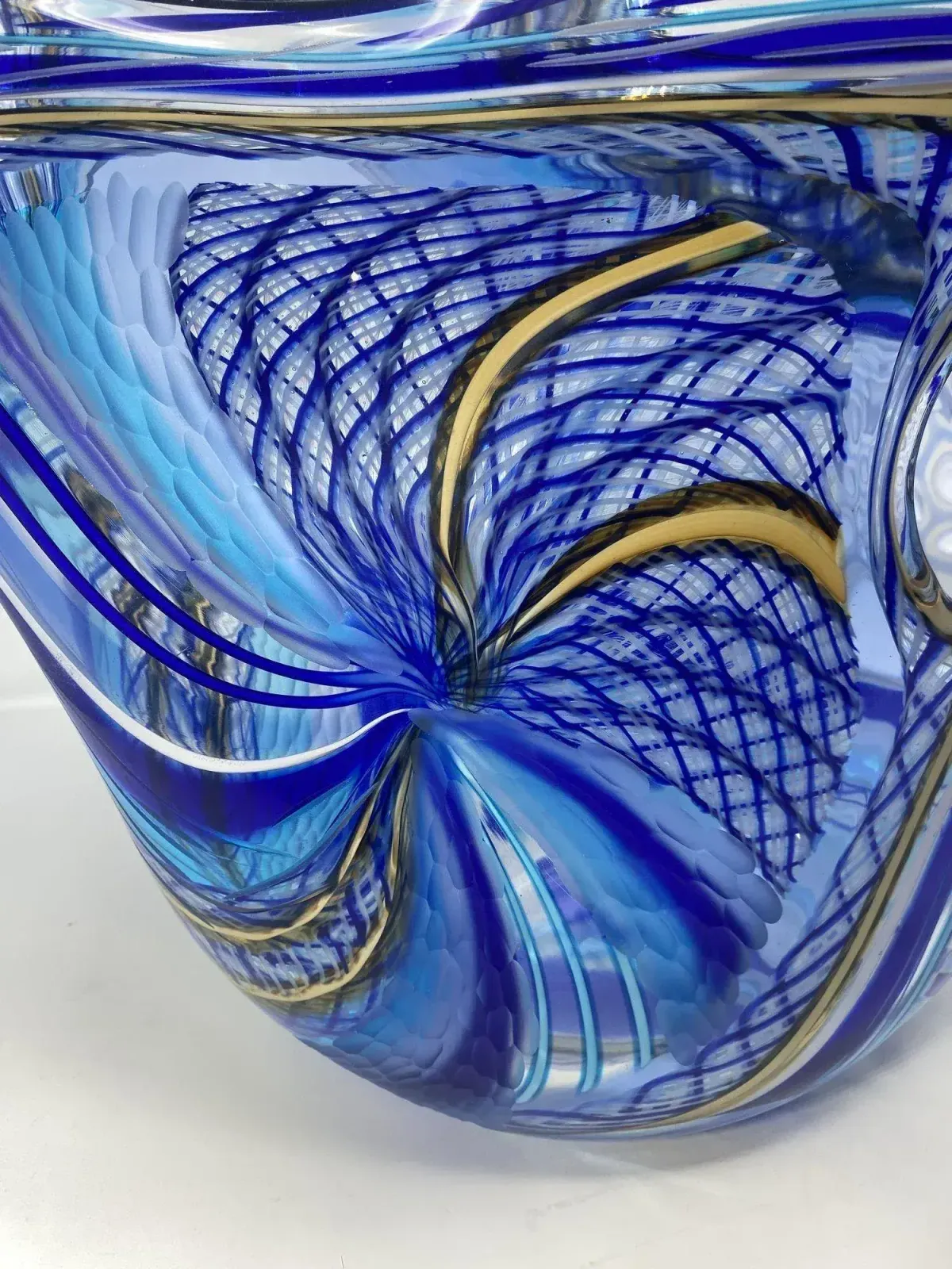 photo furniture One Of A Kind Murano Glass Vase "Carnevale" By Schiavon