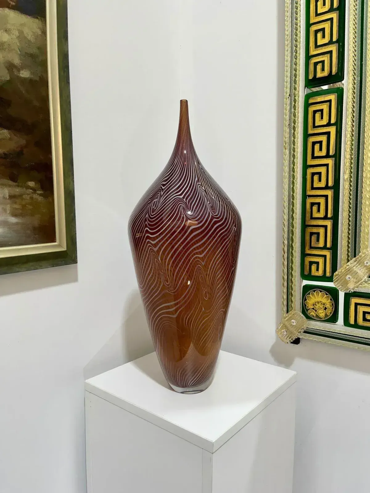 "Spiralatto 2" Murano Glass Vase By Celotto photo furniture