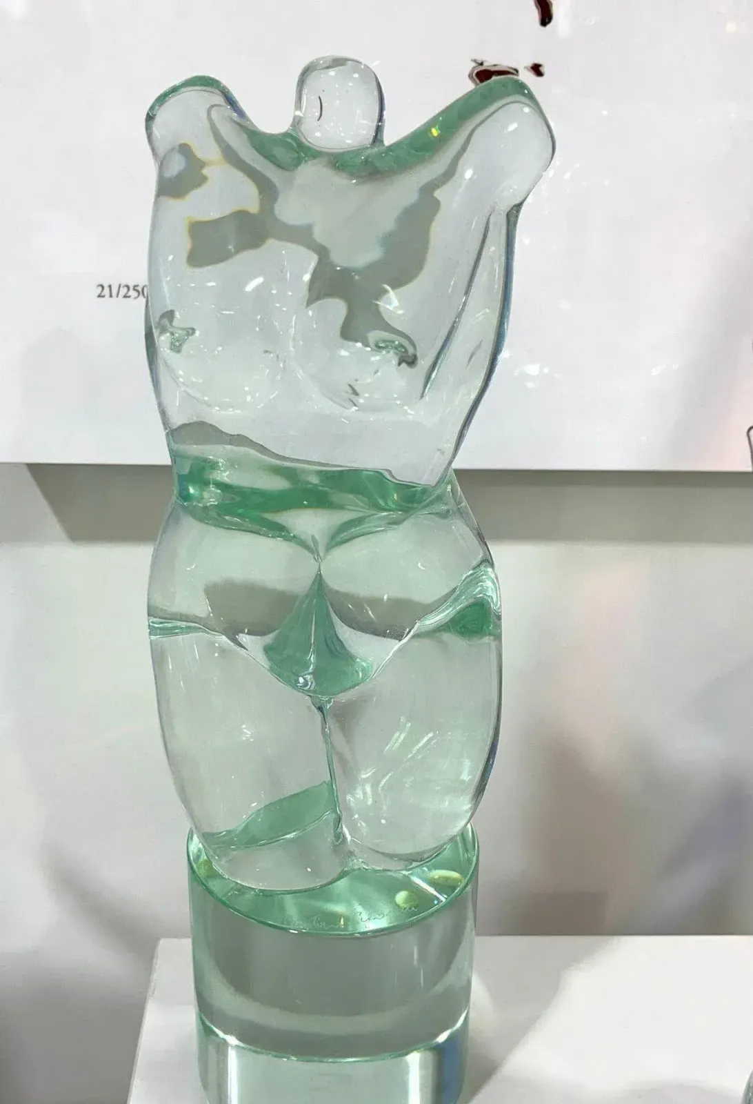 Murano Glass Female Form By Martino Signoretto photo vinterior
