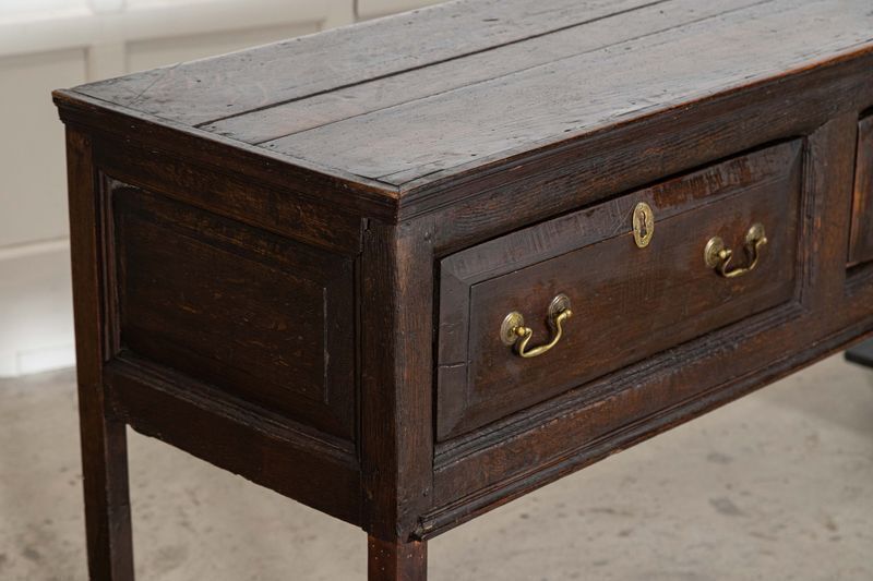 3853.0 18thc English Oak Vernacular Dresser Base photo