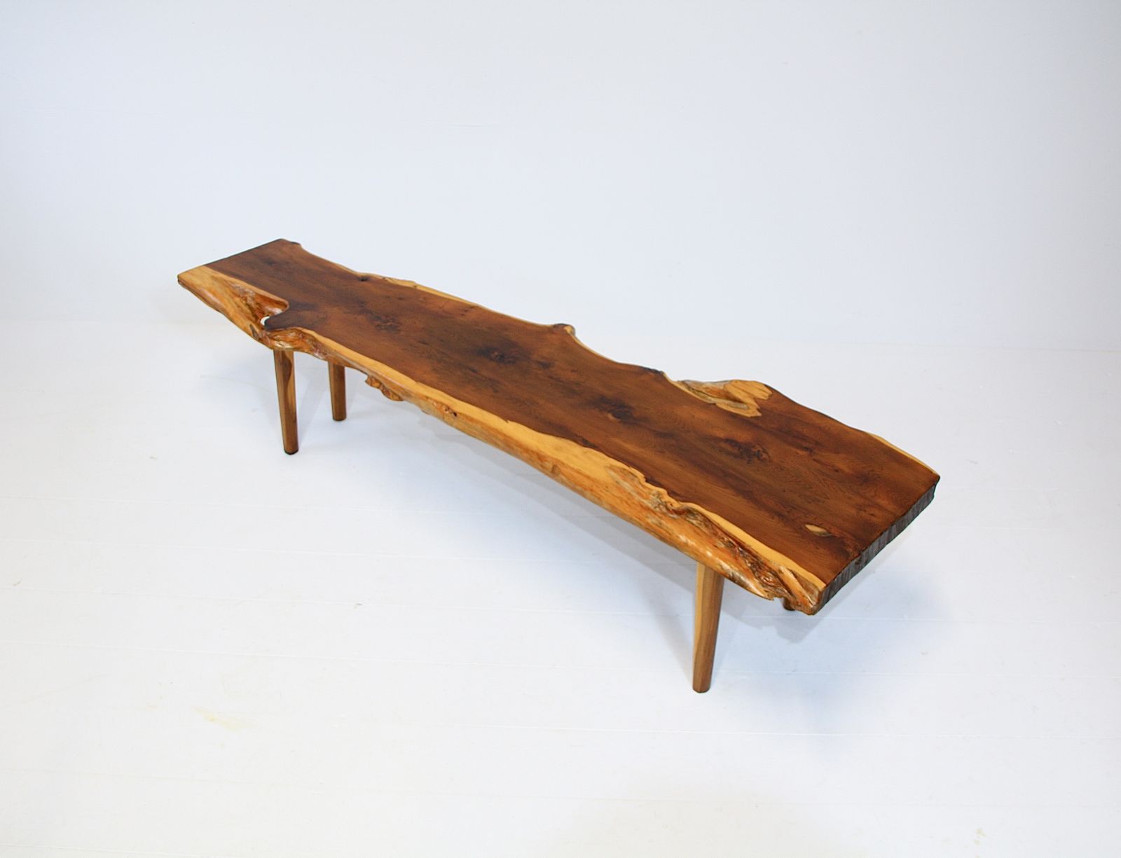 Reynolds Of Ludlow Live Edge Coffee Table   Yew C.1960 photo Furniture
