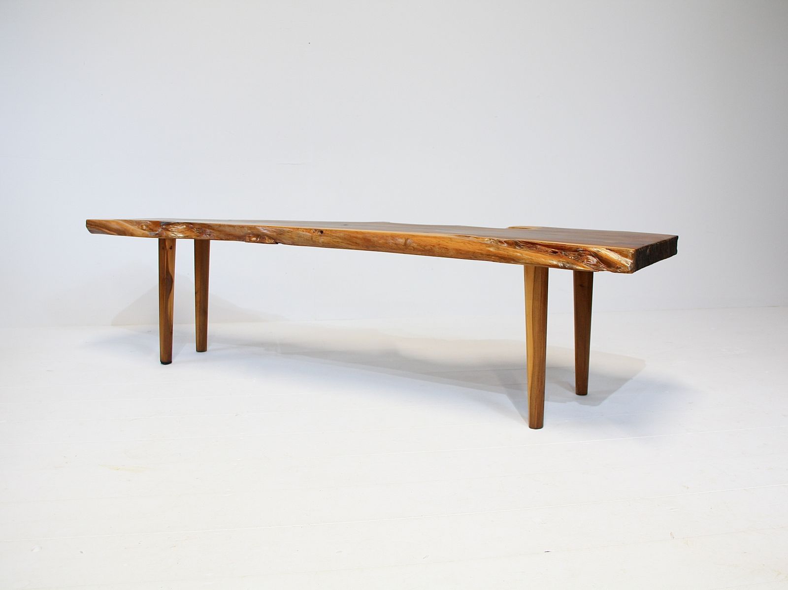 650.0 Reynolds Of Ludlow Live Edge Coffee Table   Yew C.1960 photo