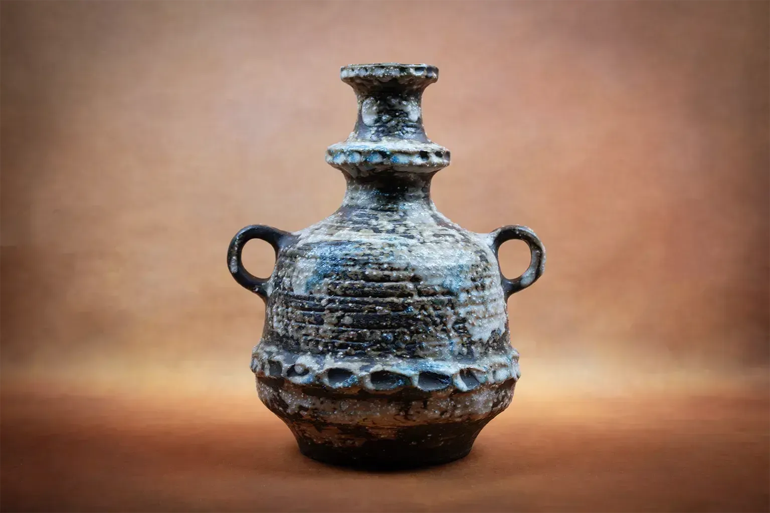 Pair Of "Fat Lava" Vases – Carstens Tönnieshof, West Germany photo 280.0