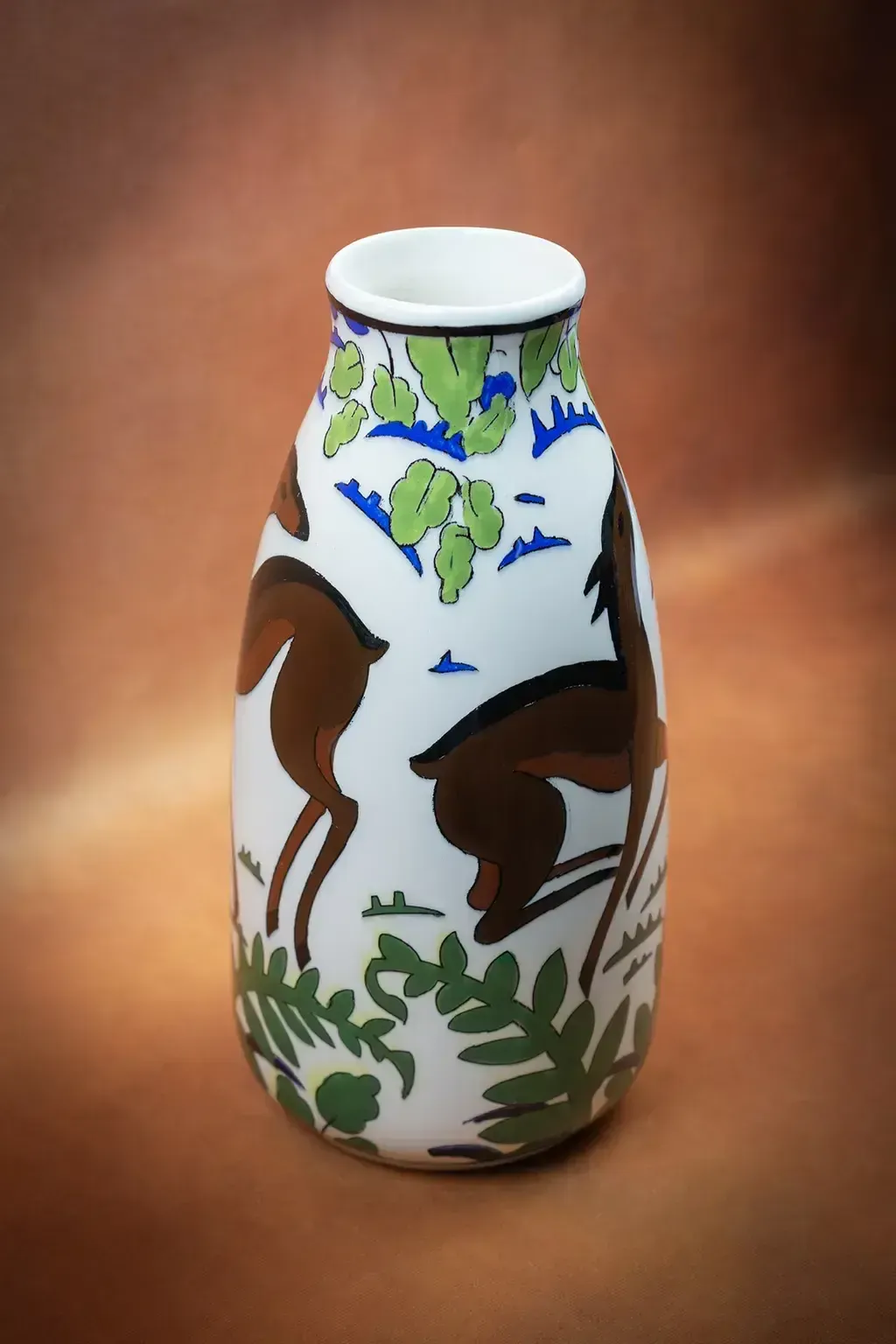 photo for sale Vase Keramis à décor de cerfs (D. 1434)
