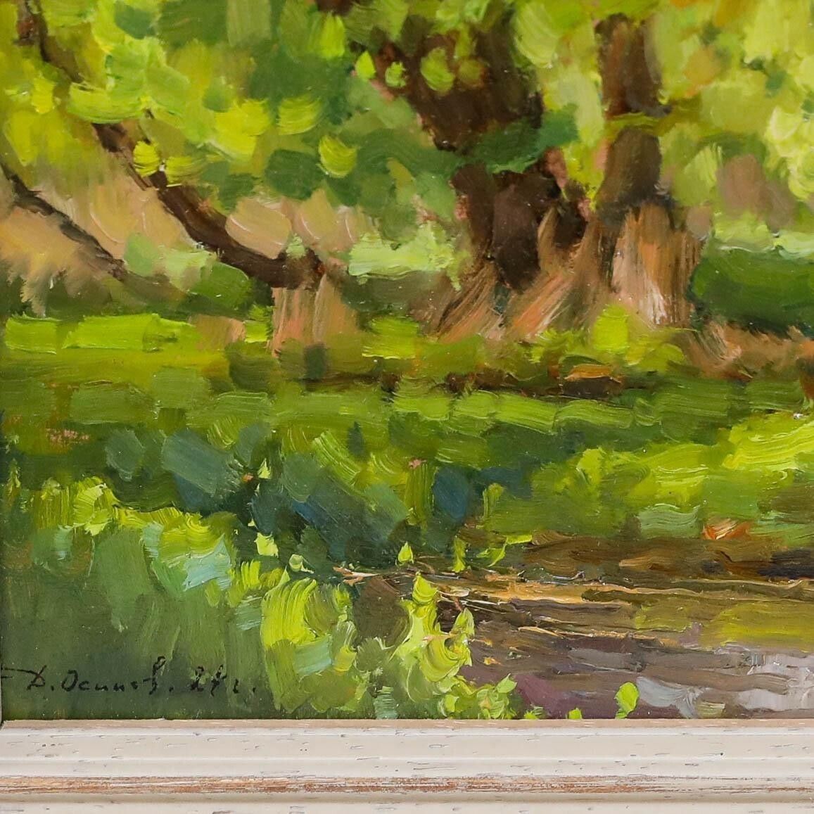 Dmitri Osipov   Framed 20th Century Oil, Sunlight In The Wood photo 225.0