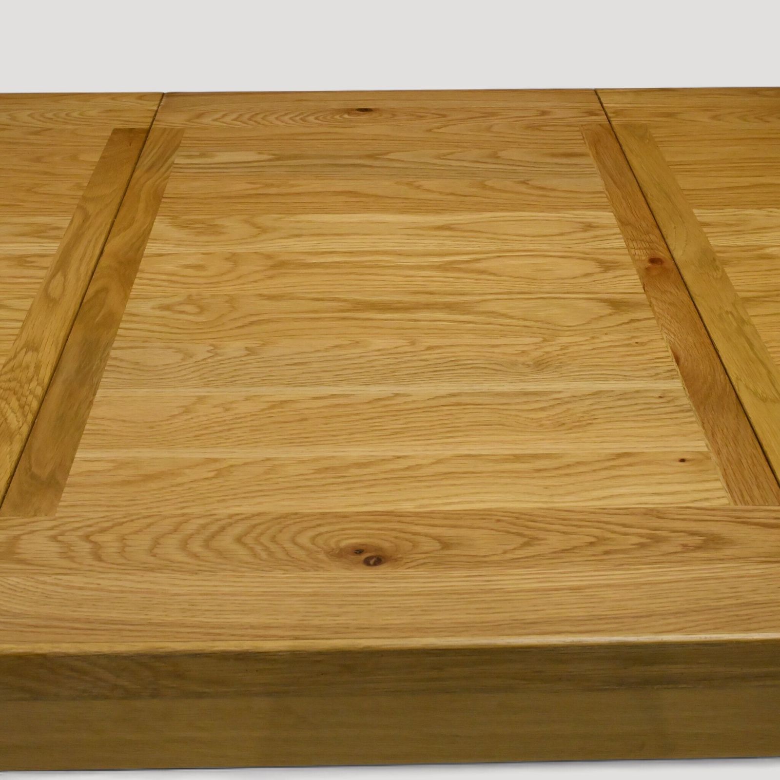 photo buy Large Extending Dining Table Light Oak Extends To Seat Up To 12 Free Uk Delivery