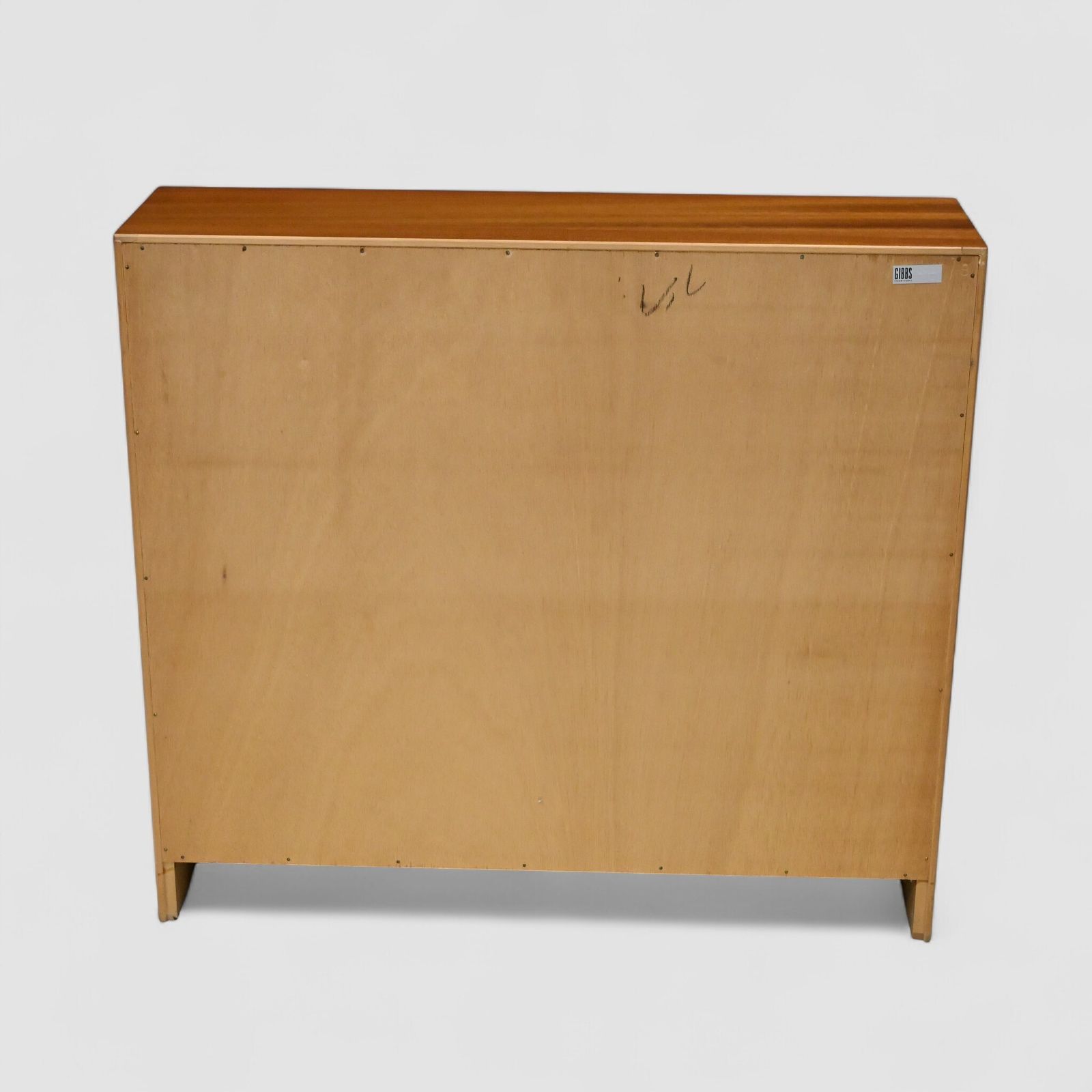 367.0 1950s 60s Gibbs Teak Display Cabinet Sliding Glass Doors Free Uk Delivery* photo
