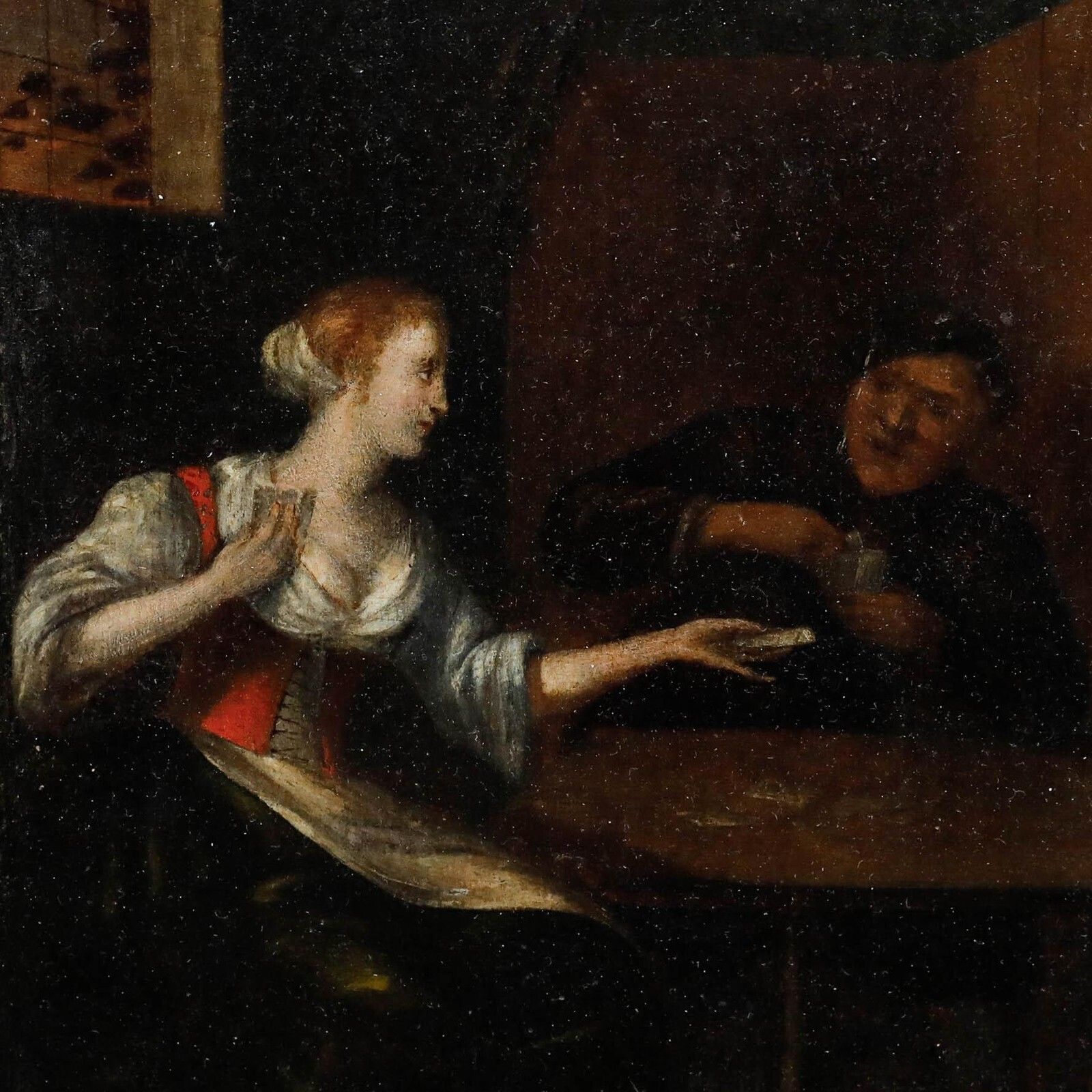 European School 18th Century Oil   The Winning Hand photo Art