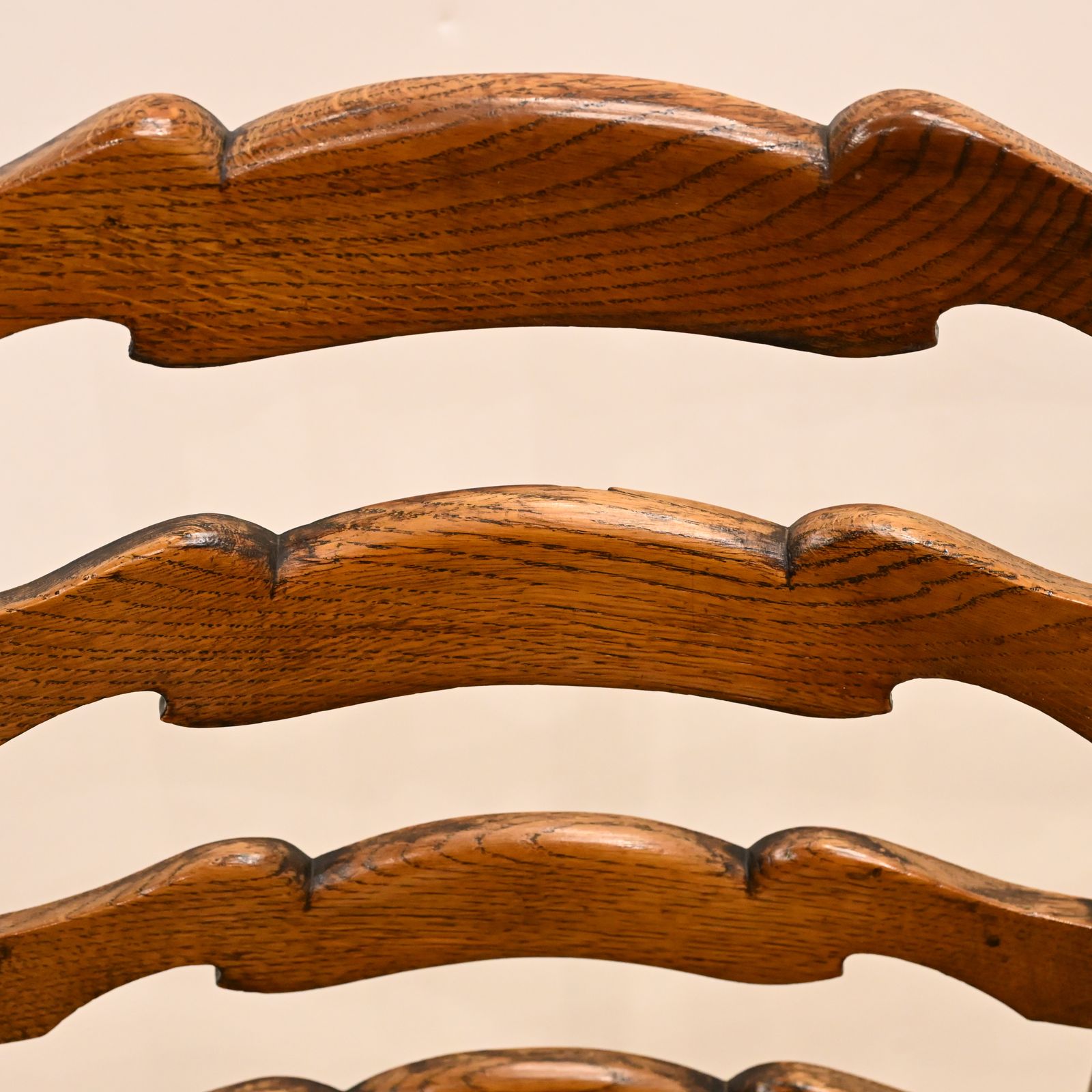 photo for sale Georgian Oak Dining Chair Ladderback Cabroile Legs Pad Feet Free Uk Delivery*