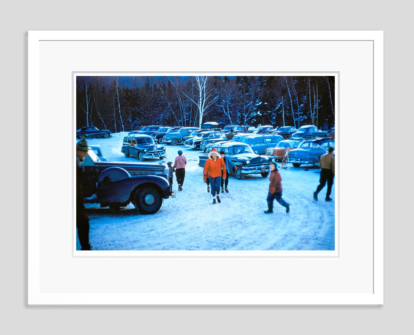 Toni Frissell 'Stowe Mountain Resort' Archival Pigment Print Framed In White photo furniture