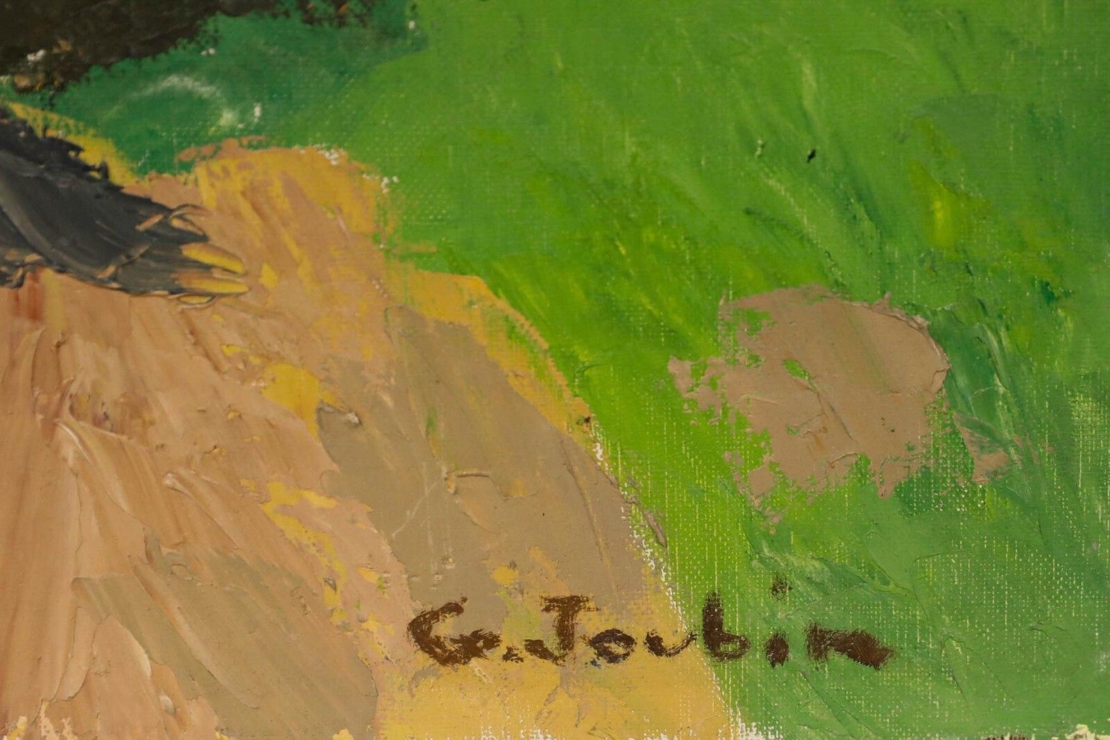 Georges Joubin (1888 1983)   Mid 20th Century Oil, Shaded Path photo vinterior