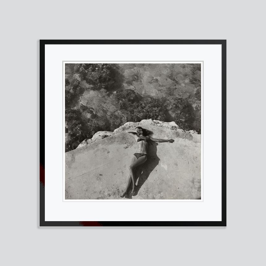 Toni Frissell 'The Bikini' Archival Pigment Print Framed In Black photo furniture