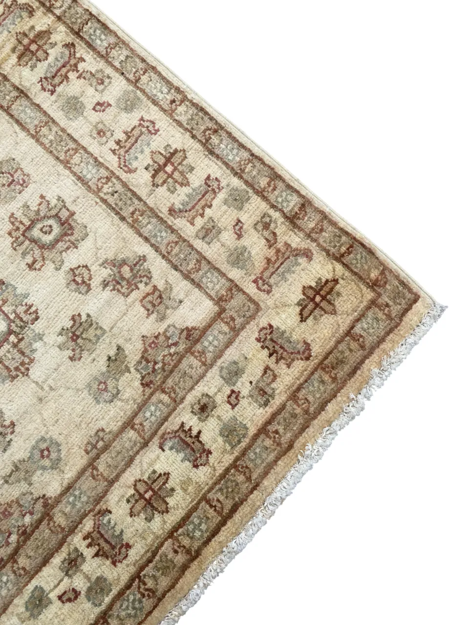 photo for sale 3x4 Oriental Hand Knotted Indian Agra Ivory Rug