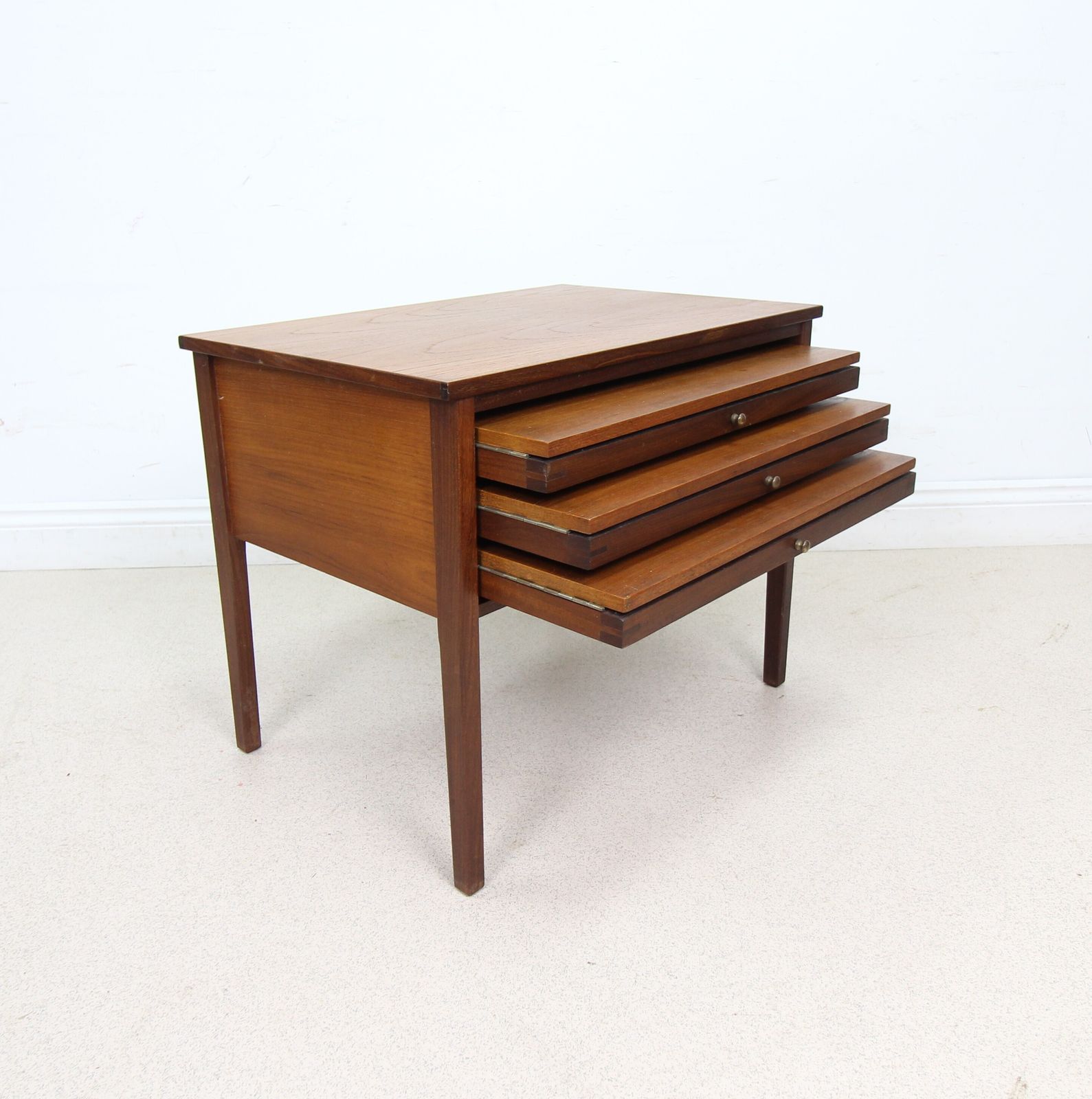 Danish Mid Century Teak Nest Of Tables By Illum Wikkelso For Cfc Silkborg photo Furniture