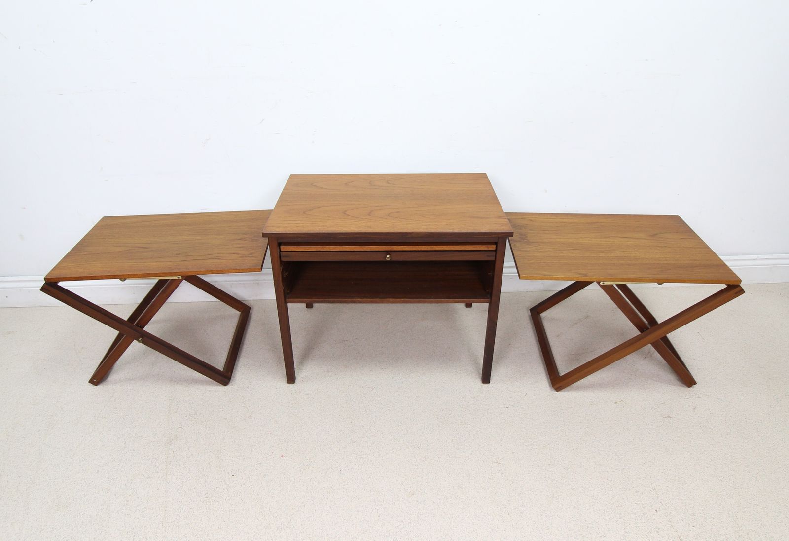 Danish Mid Century Teak Nest Of Tables By Illum Wikkelso For Cfc Silkborg photo vintage