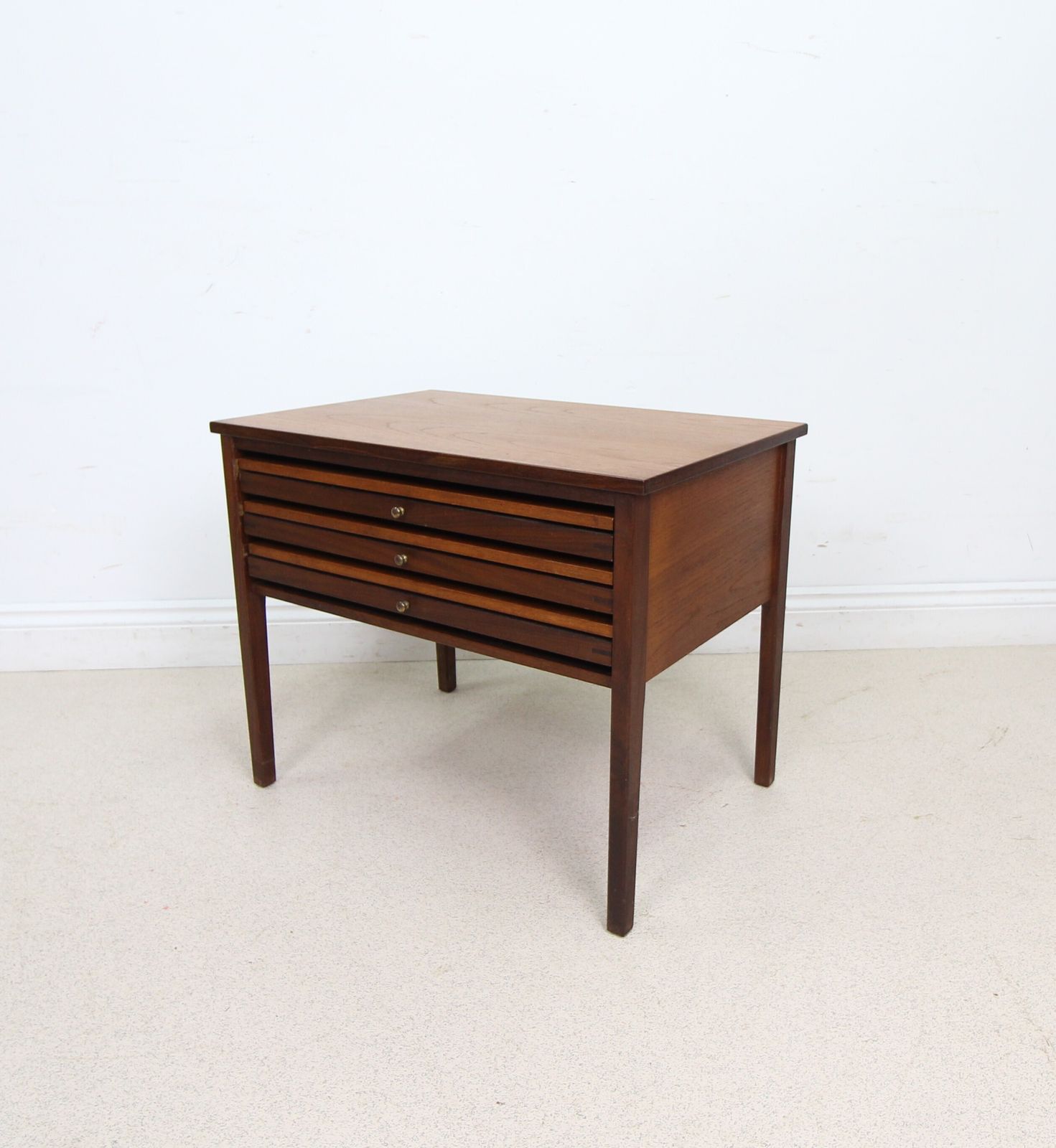 photo buy Danish Mid Century Teak Nest Of Tables By Illum Wikkelso For Cfc Silkborg