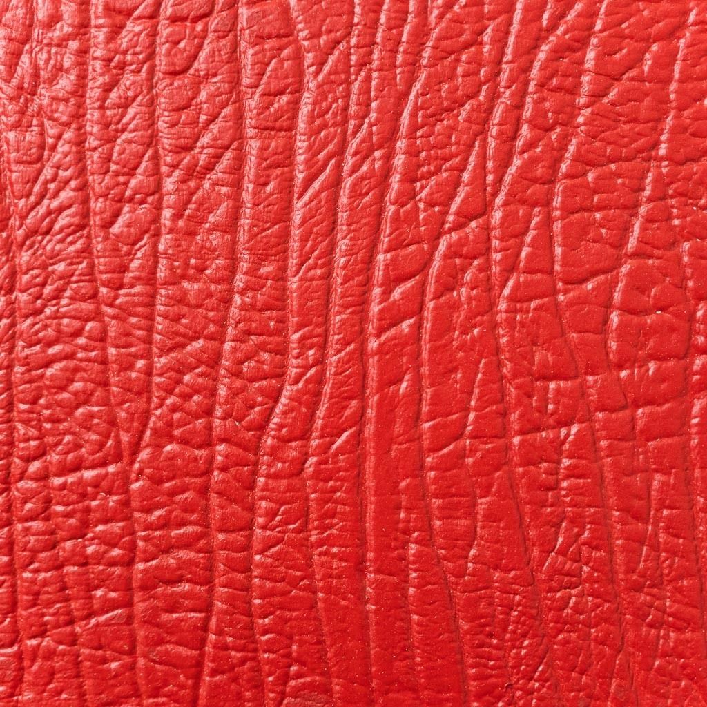 Vintage Metal Case With Red Leather Covering From The 1950s photo for sale