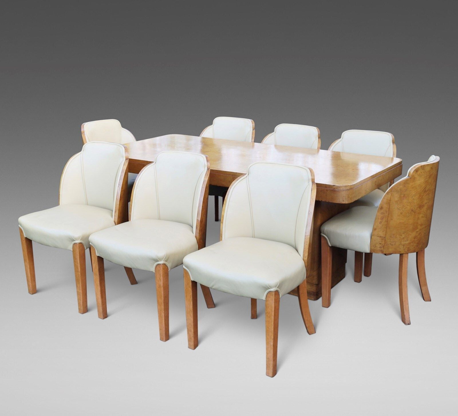 An Art Deco Harry & Lou Epstein Cloud Dining Suite photo for sale
